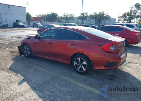 2021 Honda Civic Lx из США, поврежденный, VIN 2HGFC2F63MH555701